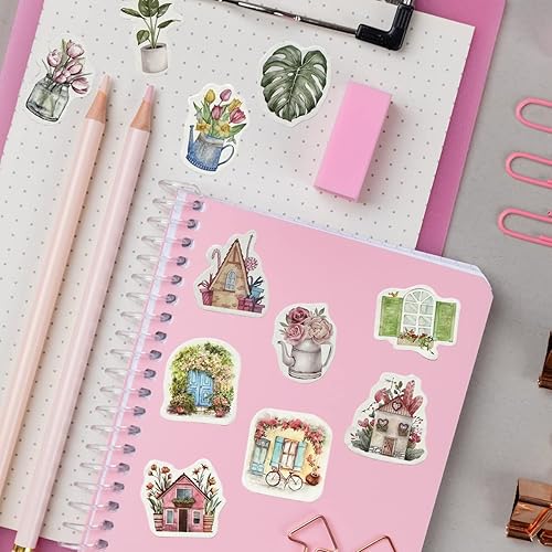 Miniatura 3 de allydrew 3 rollos de calcomanías decorativas de cinta washi para álbumes de recortes, papelería, diario, fabricación de tarjetas (300 unidades),