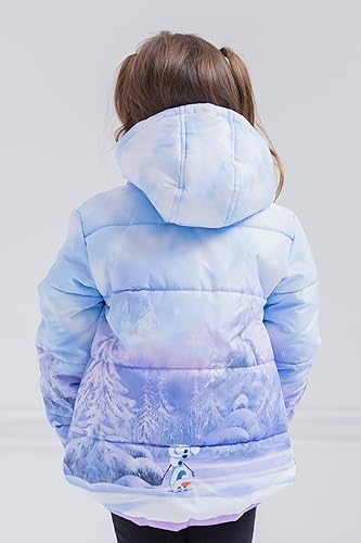 Miniatura 4 de Disney Frozen Princess Anna Elsa - Chaqueta acolchada con cremallera para niñas y niños pequeños