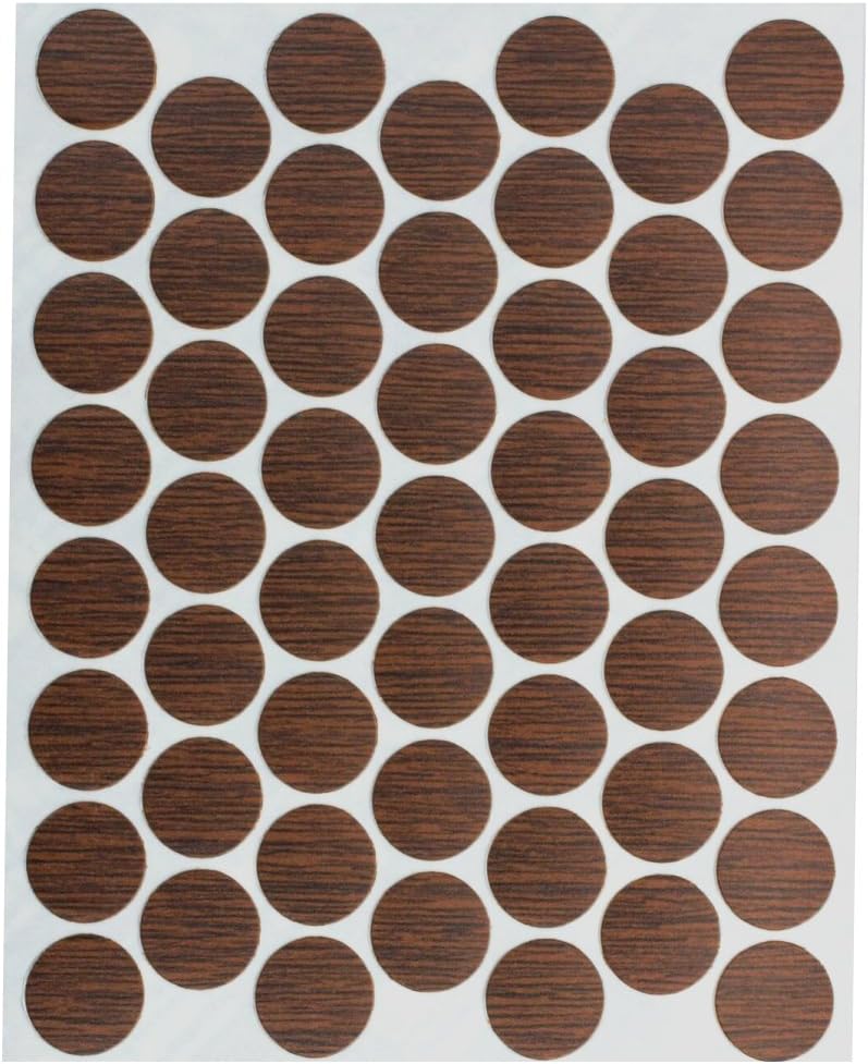 53 Pack Fastcap FC.WP.916.MO 9/16" SELF Adhesive Screw Cap Covers Medium Oak
