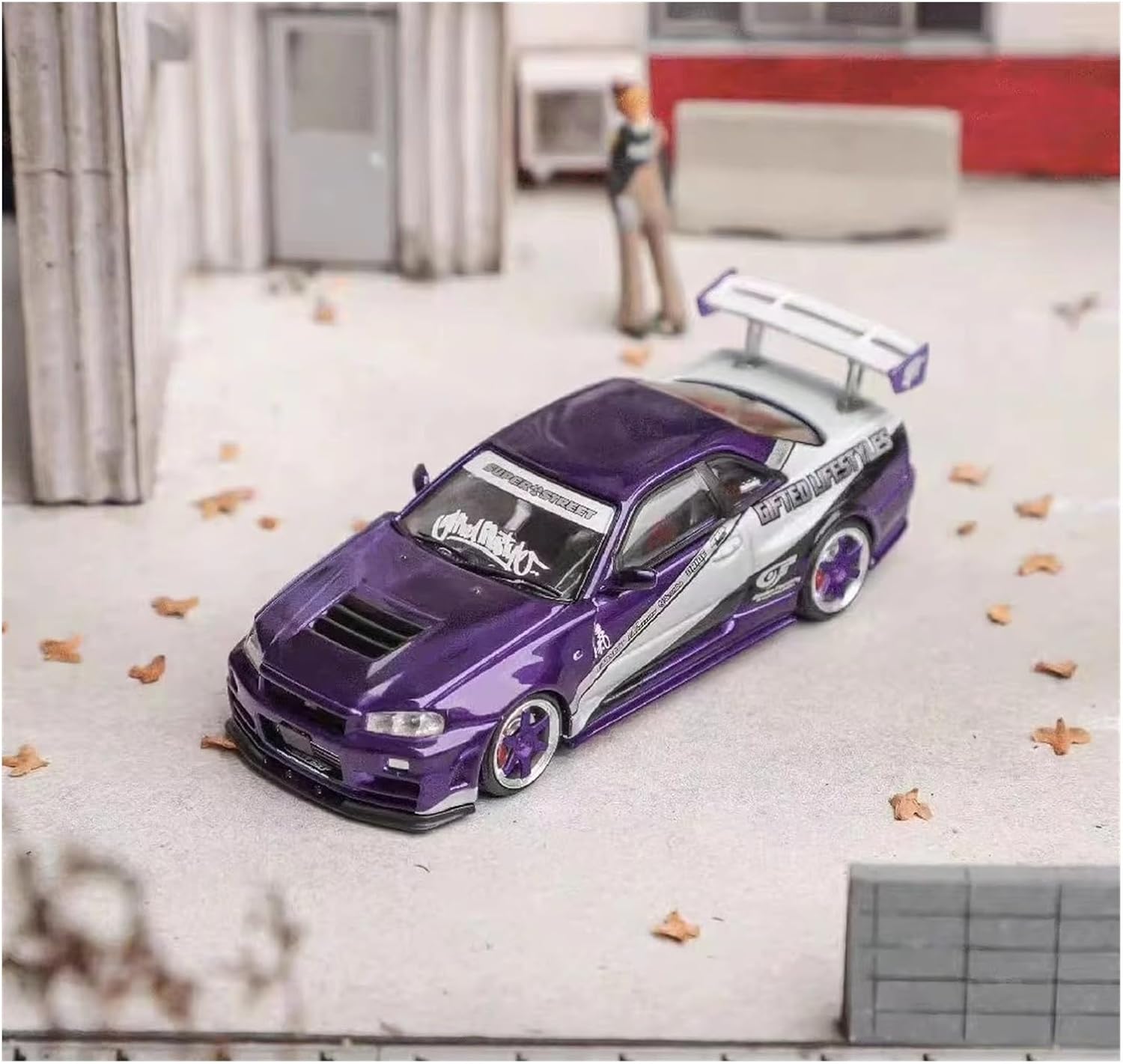 1/64 for GT-R R34 Alloy Model(Green,No Box)