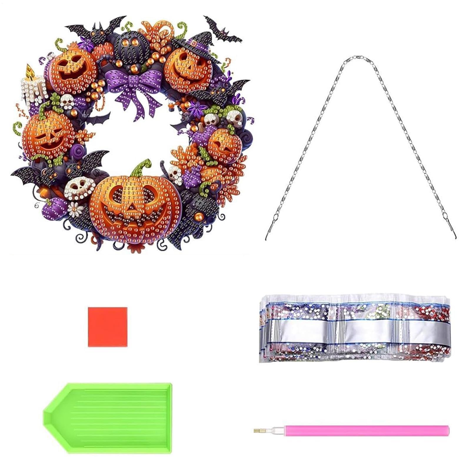 Calabaza de Halloween acrílica para renovar la decoración sosa de tu puerta principal