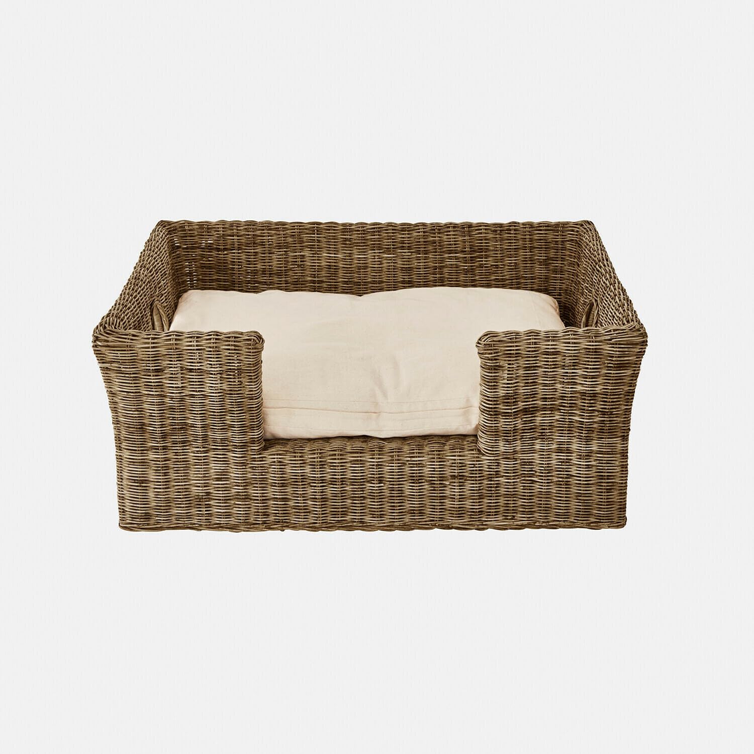 Loberon Haustierkorb Knuddo, braun/Creme