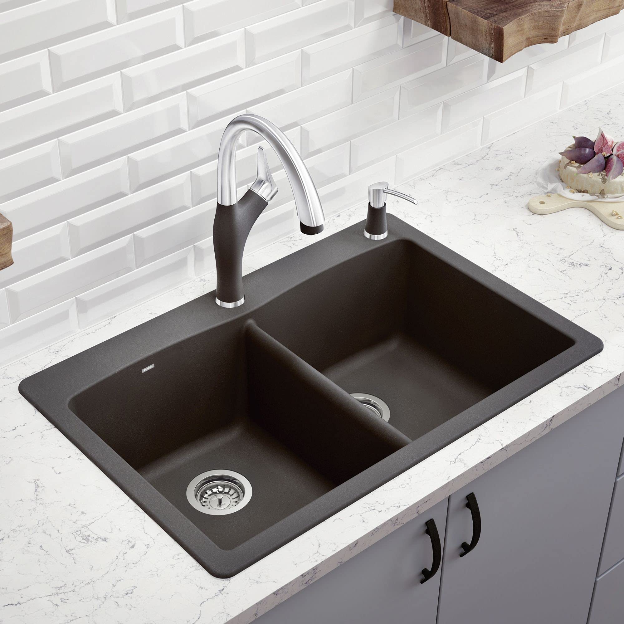 サ*ル様 VANILLANI MULTI PIPING TOPS WHITE L BLANCO 441466 Diamond Silgranit Double Bowl Undermount or