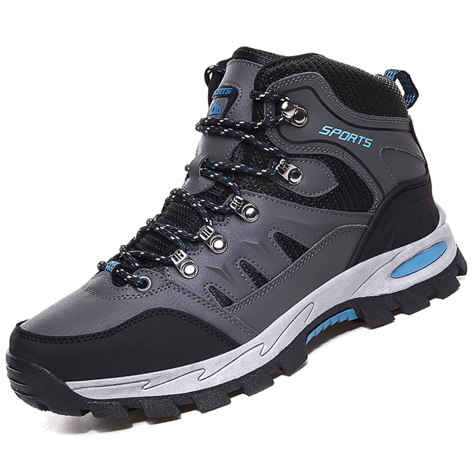 Scarpe da Trekking Uomo Donna Arrampicata Sportive Impermeabili Traspiranti Passeggiate Stivali per Antiscivolo Sportive All'aperto Scarpe da Escursionismo A22Grigio 39EU