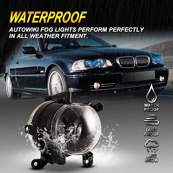 Fog Light Assembly for 1999-2003 BMW 3 series E46(cpe/conv)