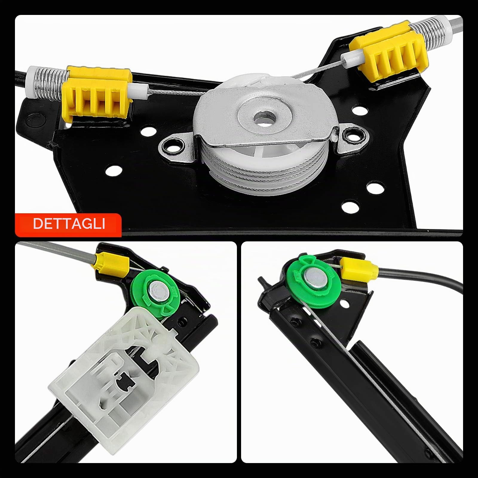 Frankberg Alzacristallo elettrico anteriore sinistro 52050177 52072857 | Compatibile con: Tipo Berlina 356 357 ,Tipo Hatchback 356 357 ,Tipo Station Wagon 356 357