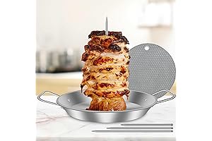 Al Pastor Stand Grilling Skewers | Vertical Rotisserie Spit Kit