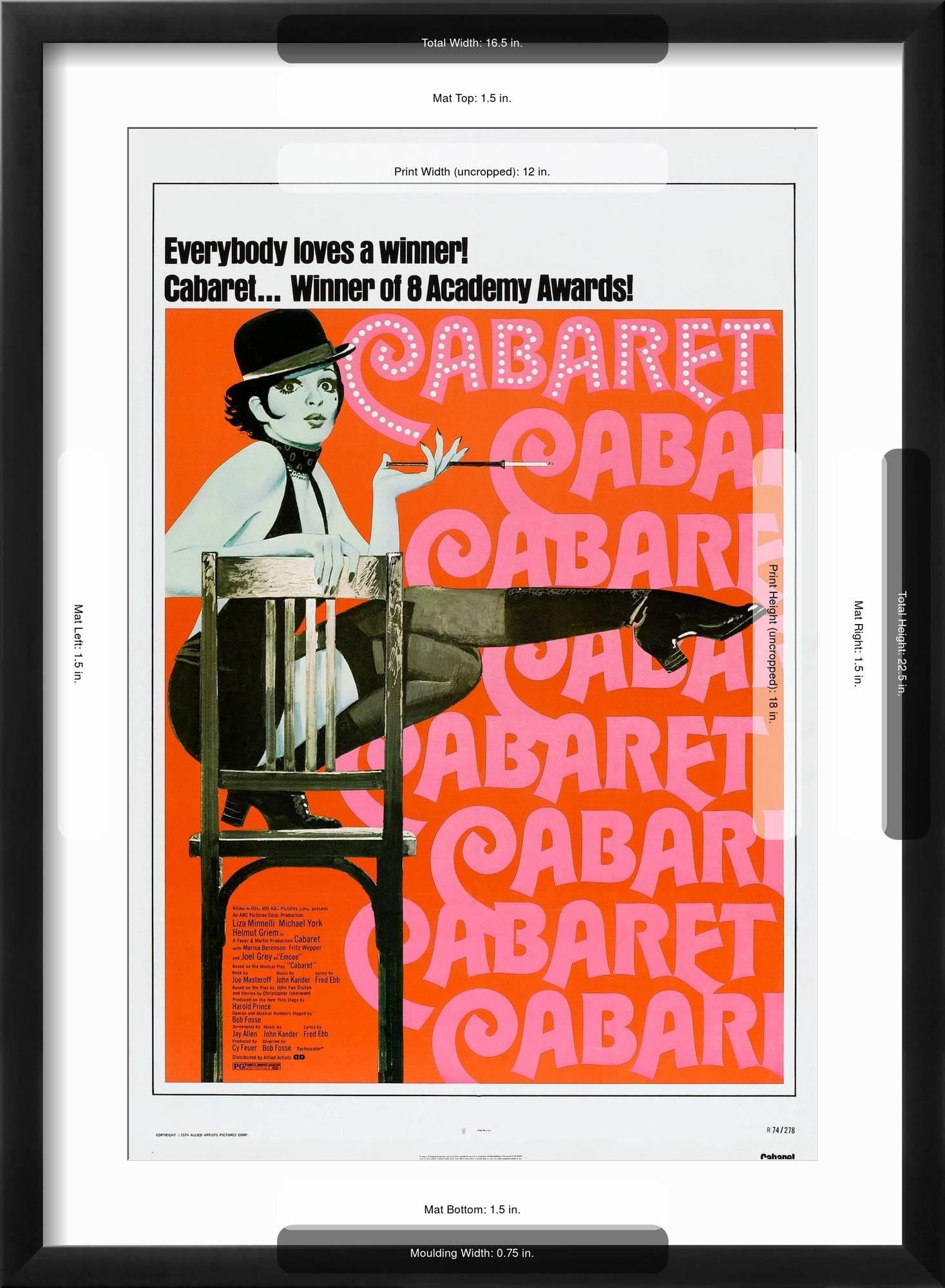 Amazon.com: AllPosters Wall Art Print Cabaret, US poster, Liza