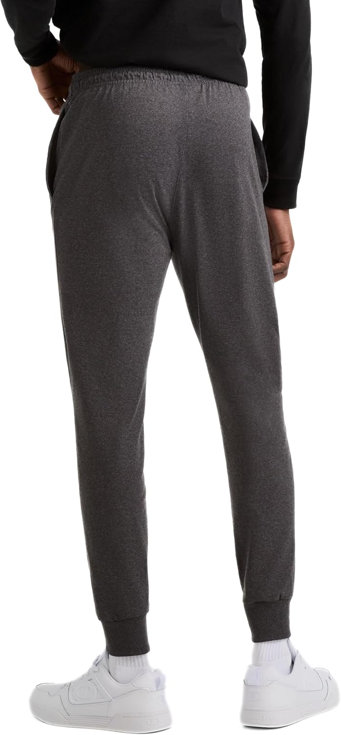 Champion Men's Joggers, Everyday Cotton, Lightweight Lounge Knit Pants for Men, 31" - Image 2