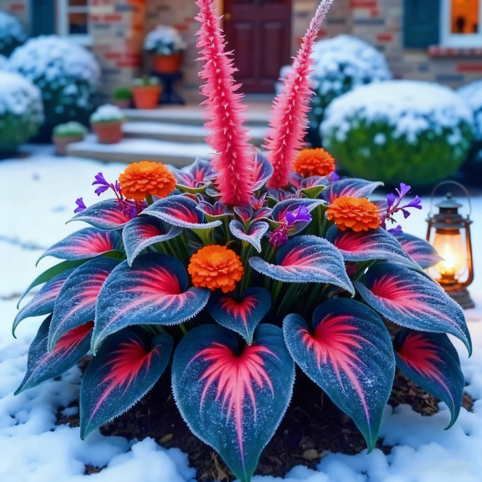 Hosta Bulbs Fall Planting UK/Ornamental/Potted/Plants/Rhizome/Resistant/Bedding/Gorgeous/Hosta Plant-A-6 Bulbs