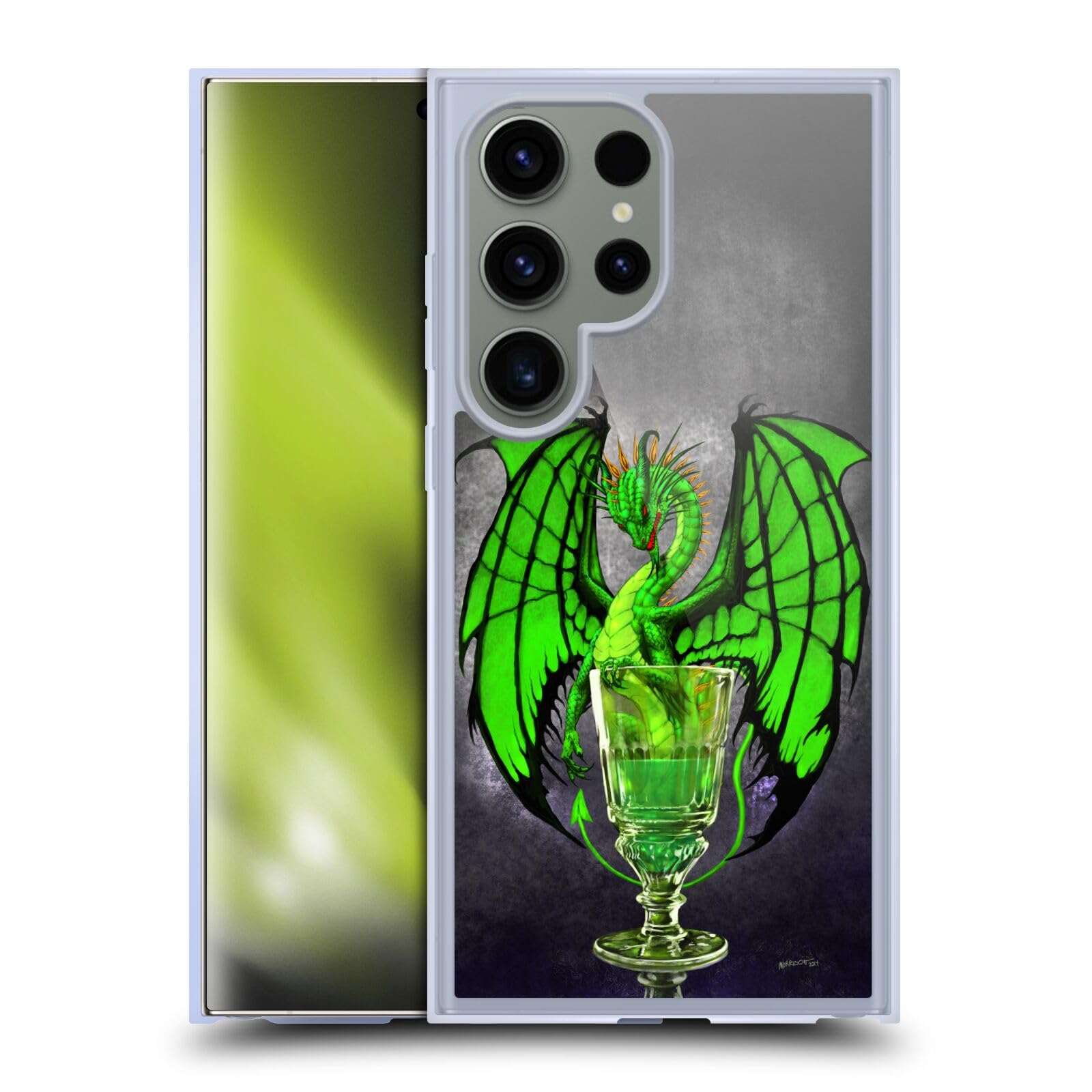 Coque Samsung S24 Ultra MagSafe Stanley Morrison Boisson Verte