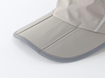Connectyle Foldable Mesh Sports Cap with Reflective Stripe Breathable Sun Runner Cap
