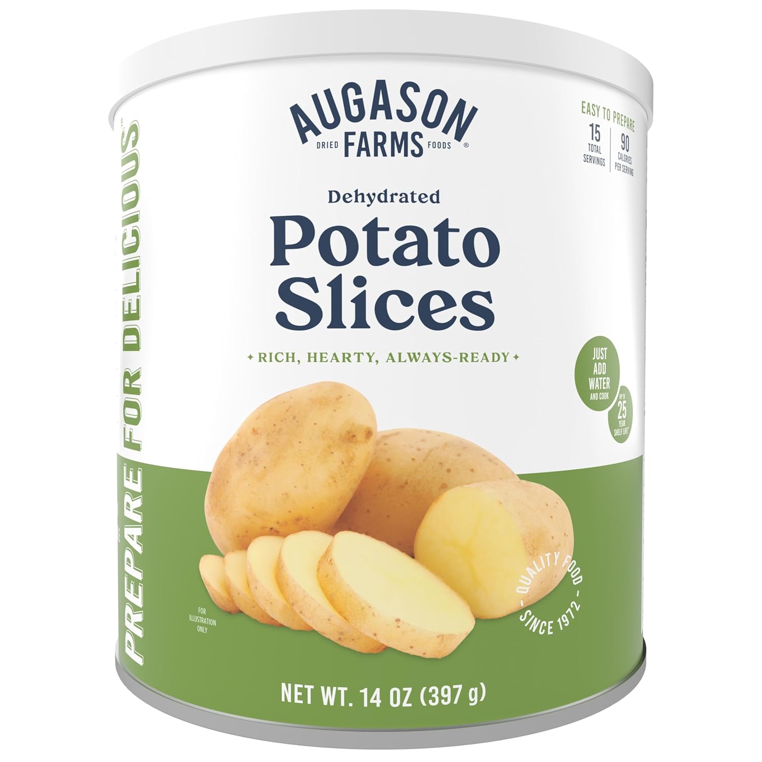 Augason Farms Dehydrated Potato Slices, 14 oz