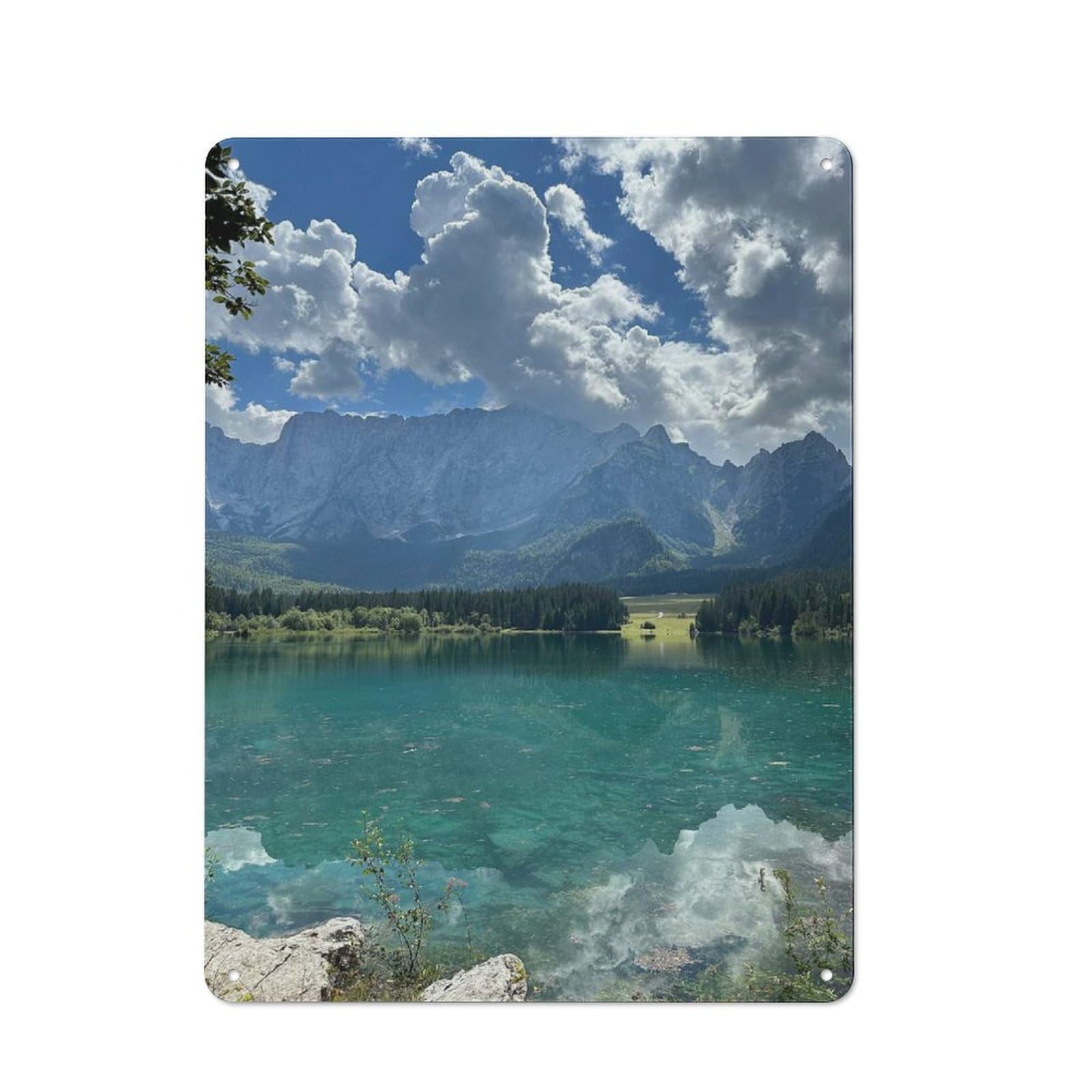 Retro Metal Wall Sign 40x30cm with Treviso in Italy for Hallway Wall, Gift for Wall Display Collectors during The Christmas Season