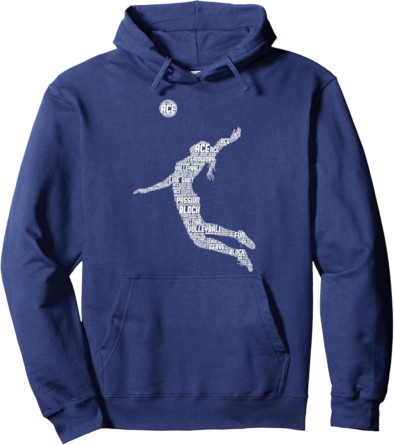 Volleyball Teen Girl Women Youth Player Pullover Hoodie