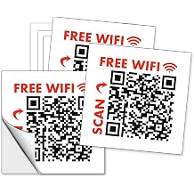 Embarrassing Woman Moaning WiFi QR Code Prank Stickers - 25 Qty