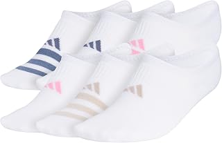 adidas Superlite Super No Show Invisible Socks 6-Pairs Lightweight & Breathable