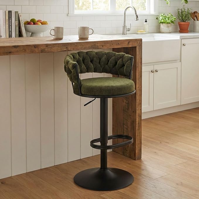 Amazon.com: YOUNIKE Bar Stool, Height Adjustable Counter Stool with ...