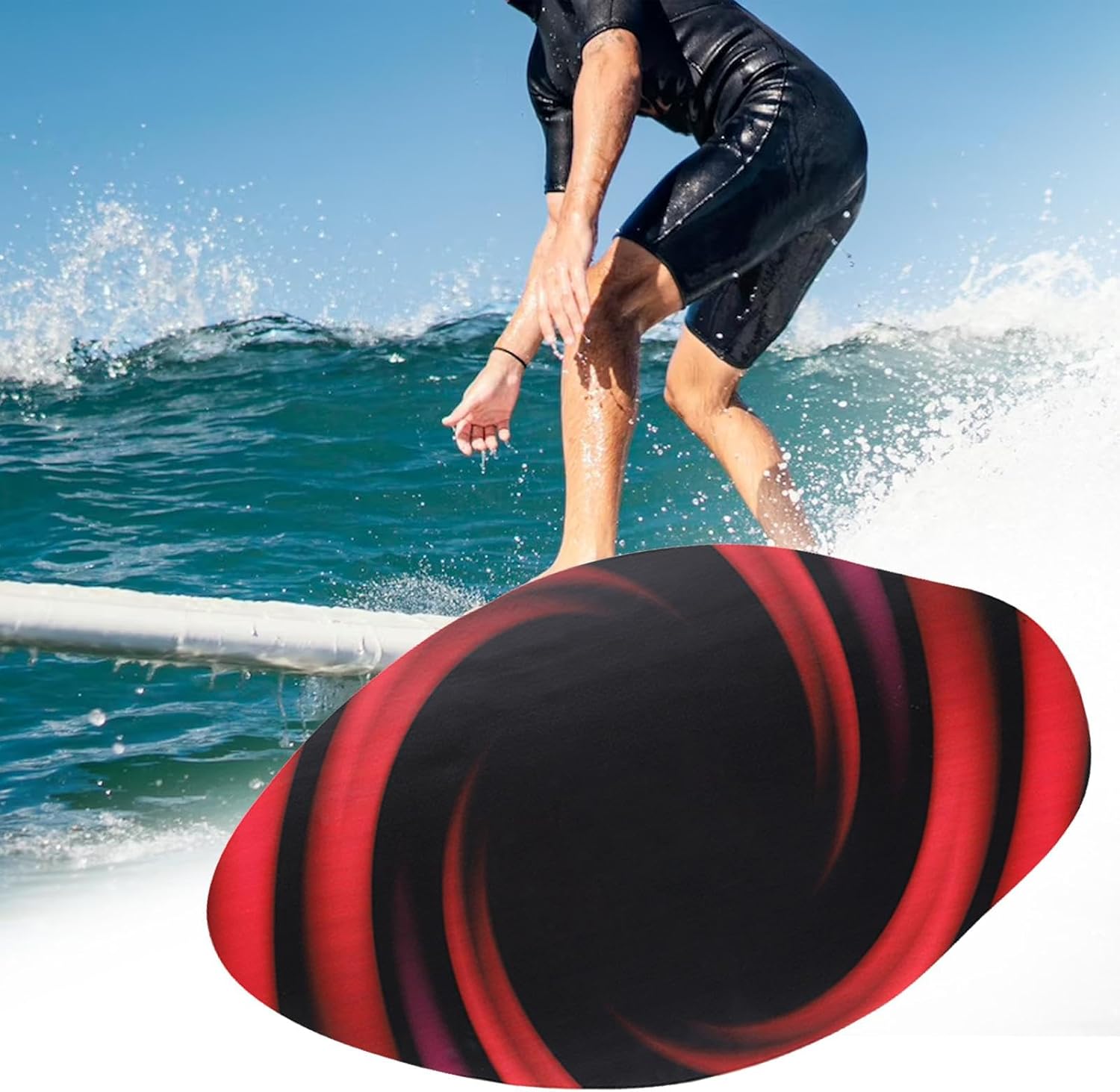 Skimboard Wooden Skimboard Sand Board Surf Board Multi Layer Wood Lightweight Wear Resistant Suitable for Kids Adults Beginners
