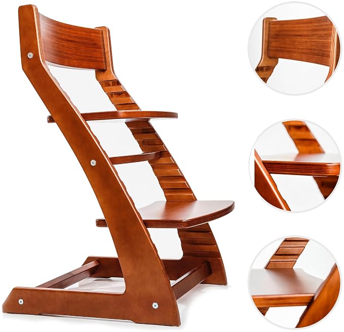 Amazon.com : Fornel Wooden High Chair for Babies and Toddlers - Easy ...