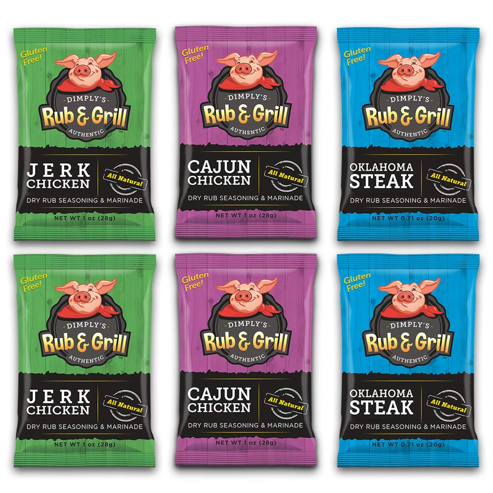 Dimply's Cajun, Jerk,Steak Seasoning Mix,Marinade and Dry
