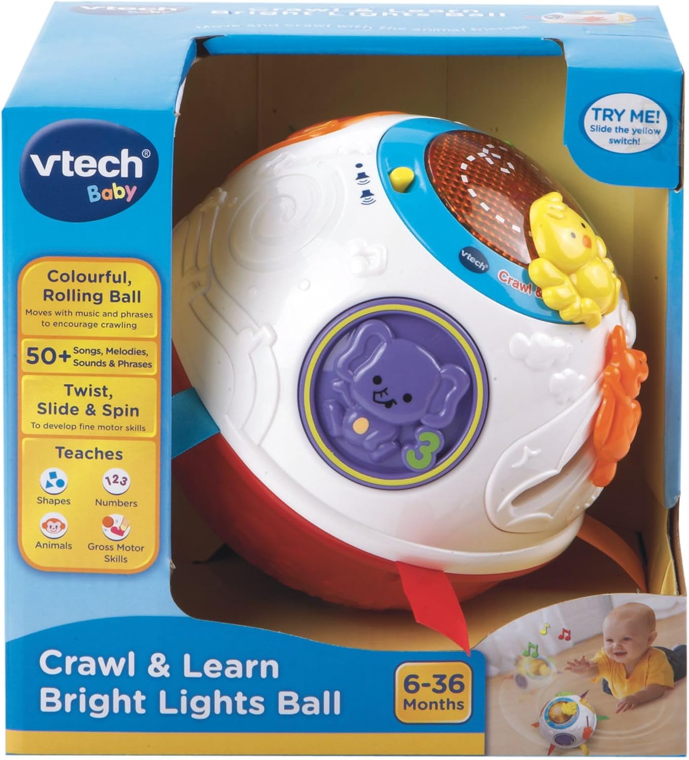 Vtech - Baby Kravle- og Lærebold (Danish) (950-151532)