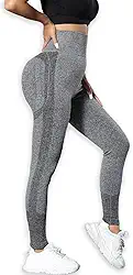 Calça Legging Academia Feminina Poliamida Cintura Alta Sem Costura Fitness, Elasticidade, Sustentação, Corrida, Academia Feminina de Ioga/Jogging