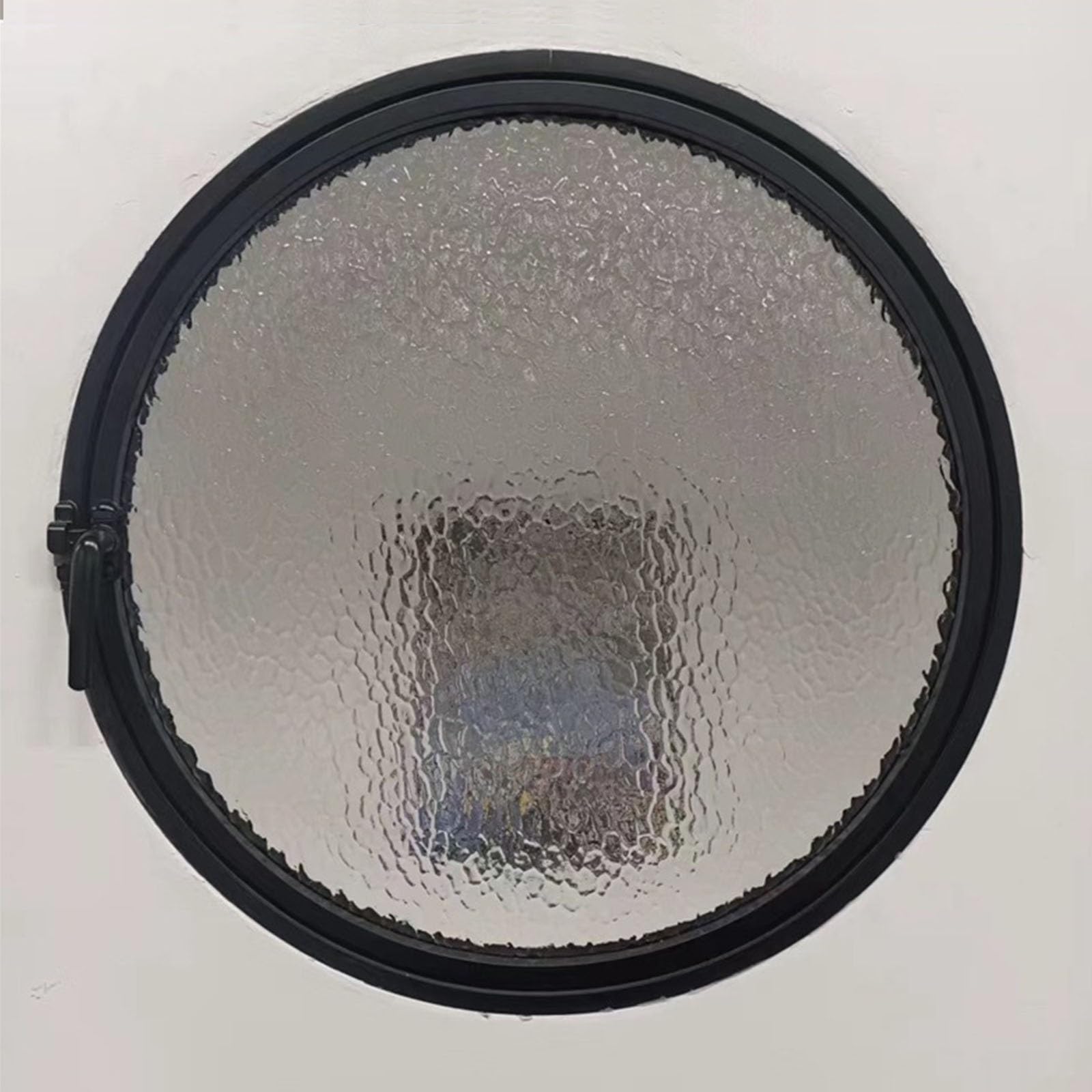 Ventana Redonda Tipo Ojo de Buey de aleación de Aluminio con Doble Cristal Templado - Giratoria 360°, de Montaje Empotrado para la decoración de baños, cocinas o Salas de Estar.