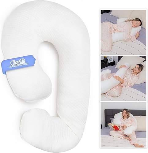Miniatura 3 de Contour Swan Original Almohada Corporal Almohada acogedora y abrazable para alivio de espalda, cadera, rodilla y piernas Comodidad total y apoyo