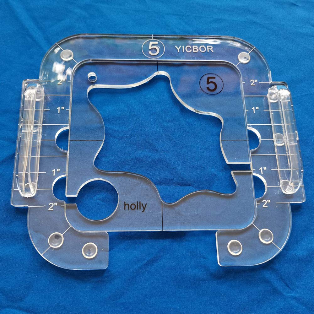 Modèle de quilting Free Motion Série 5 gabarit couture machine domestique