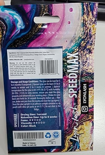 Miniatura 9 de Lyon Lash SPEEDMAX - Pegamento para extensión de pestañas, 0.3-1.3 segundos de tiempo de secado, hasta 8 semanas de retención, suministros adhesivos
