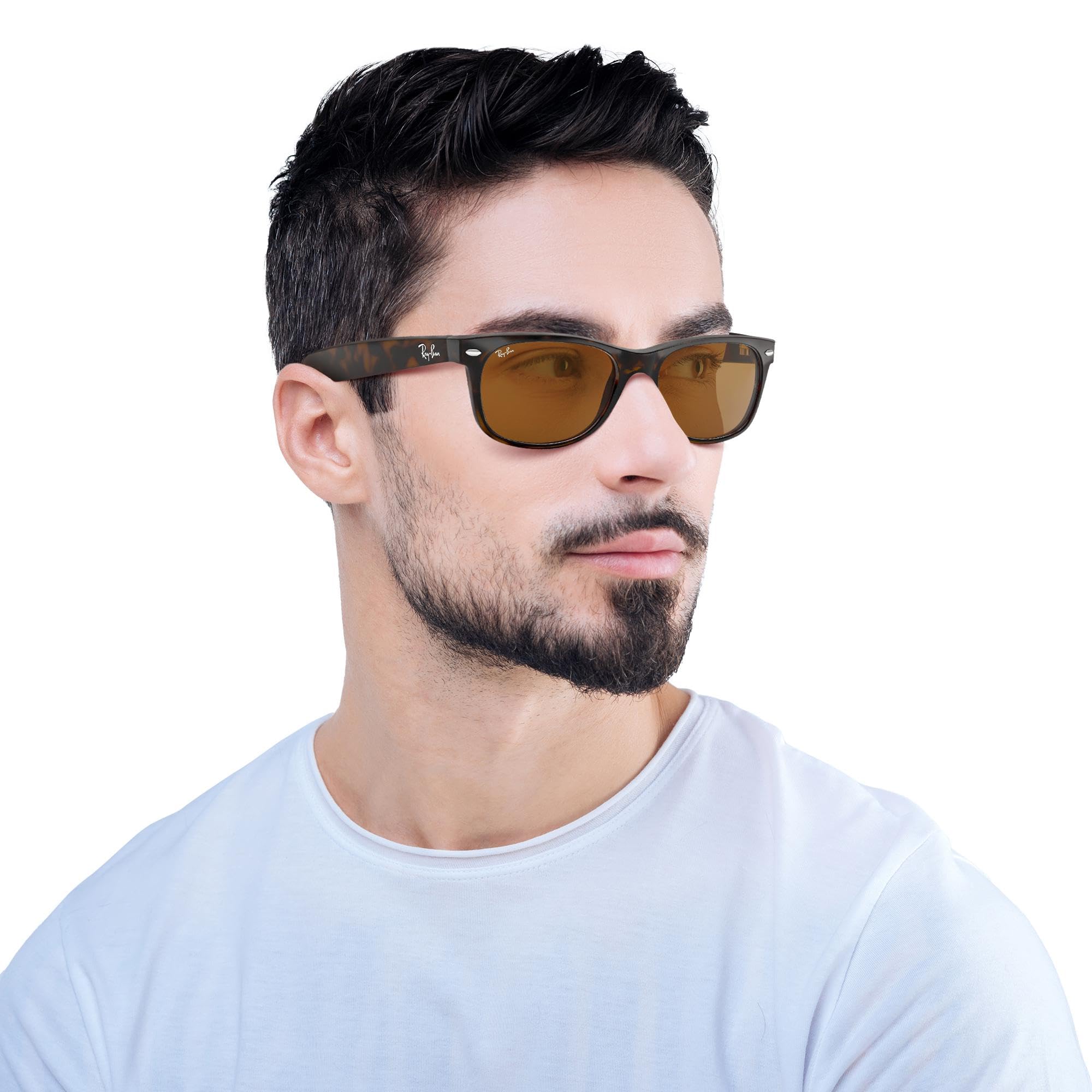 Ray-Ban レイバン べっ甲フレーム サングラス 男女兼用 Amazon.co.jp: Ray Ban RB2132 New Wayfarer べっ甲柄 / ブラウン セル