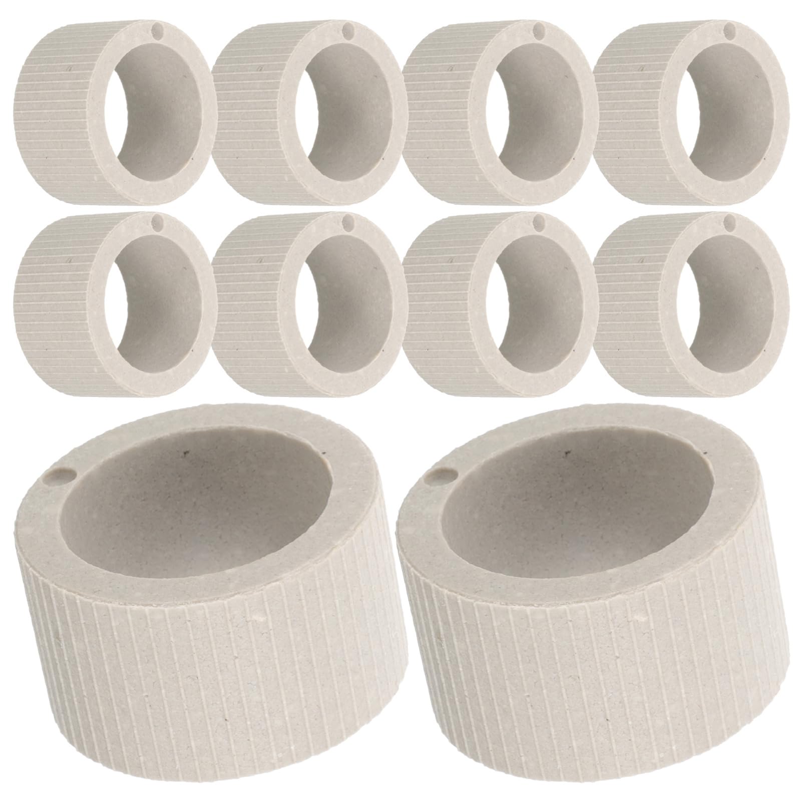 Happyyami 4 Zestawy Akwarium Miseczka Do Sadzenia Roślin Narzędzie Do Szkółki Roślin Ceramiczny Pierścień Wodnych Akcesorium Stałe Wodnych Pierścienie Oddechowe 10 sztuk*4