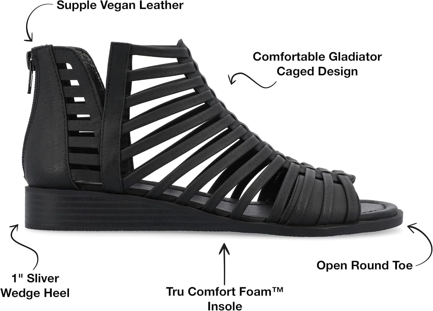 Journee Collection Women's Delilah Gladiator Sandals - Image 2