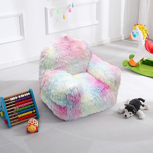 Miniatura 12 de Silla para niños pequeños, que brilla en la oscuridad, sofá puf para niños, sofá para niños pequeños, mini sofá, sillón con reposabrazos para niños,