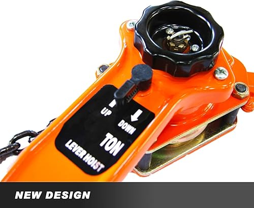 Miniatura 9 de Polipasto de cadena manual de bloque de palanca de 3 toneladas, 6000 libras de polipasto de cadena viene a lo largo de 20 pies (19.7 ft), polipasto