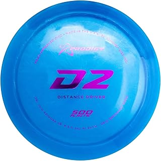 Prodigy Disc 500 D2 | Overstable Disc Golf Distance Driver | Comfortable Grip | Reliable in Any Wind Conditions | Colors May Vary