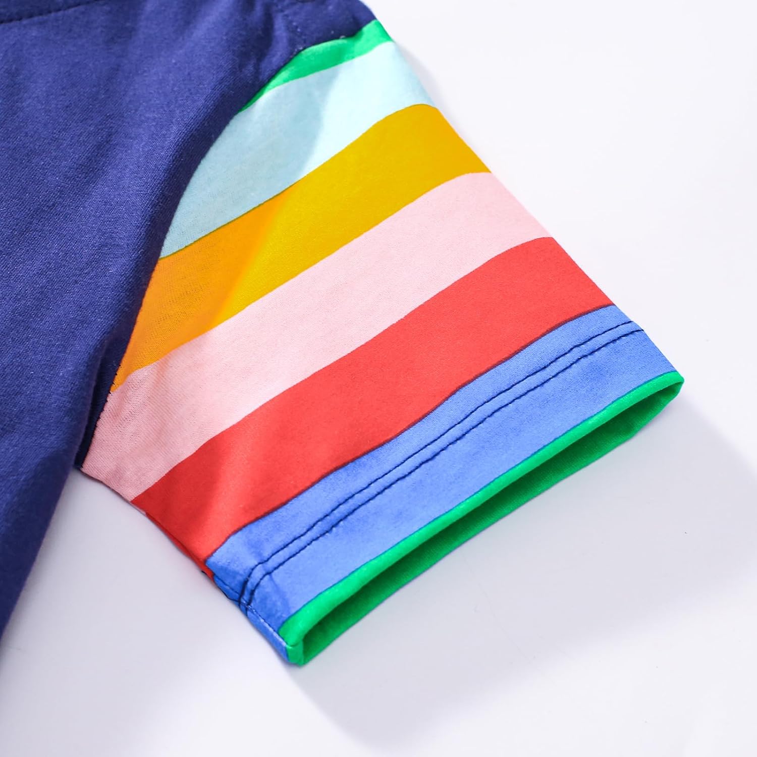 FreeLu Toddler Girls Striped Summer Dress Cartoon Appliques Dresses Girls Cotton Casual Clothing 2-7Y - Image 7