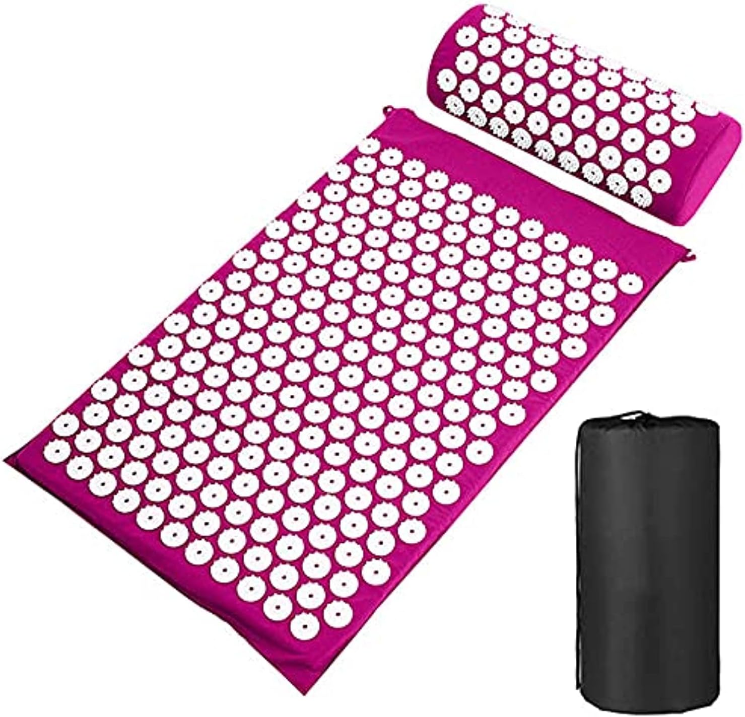 LOOX Relieve Stress Acupressure Mat with Pillow Set (Pink)