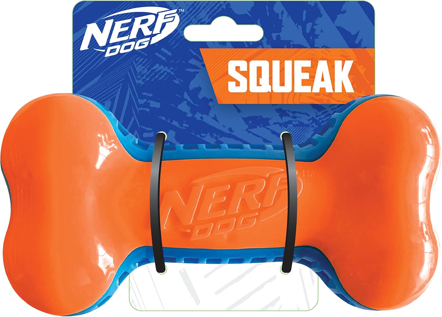 6in TPR EXO Squeak Ring - Blue/Orange