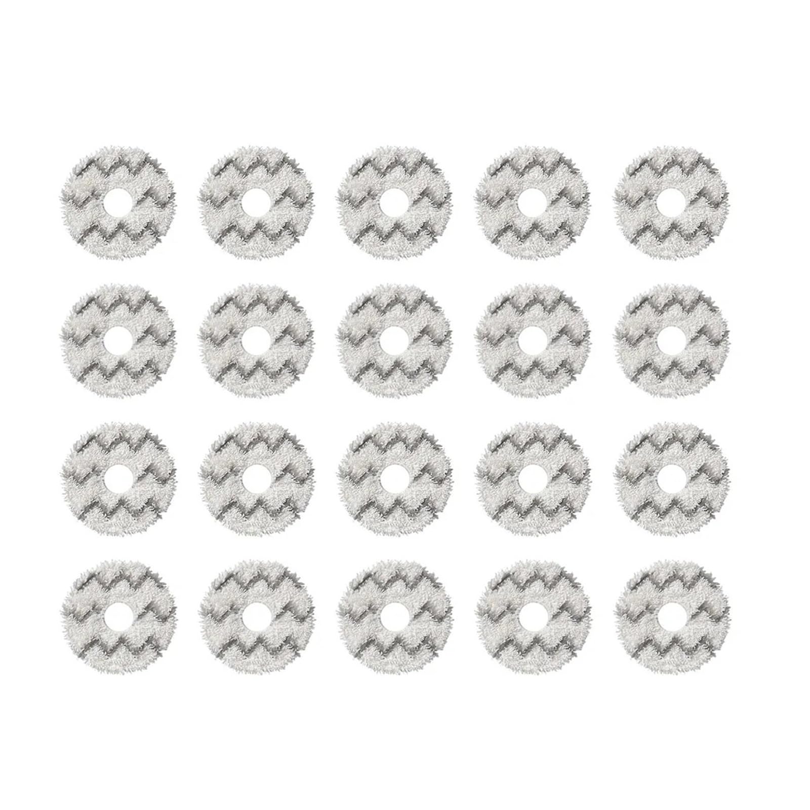 VIXWDRUTY Compatible For Ecovacs，X1 X2，Compatible For Omni，X5 T10 T20 T30 T50 N30 N9+ Accessories Robot Vacuum Cleaner Microfiber Mop Pad Mop Towel Part(20pcs)