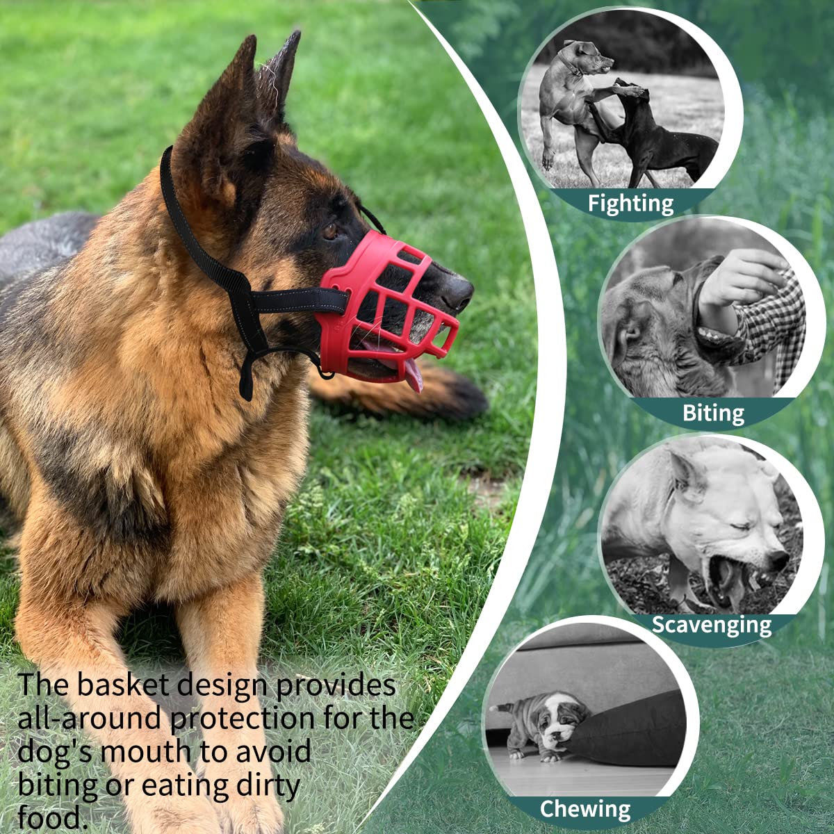 puppy muzzle for chewing