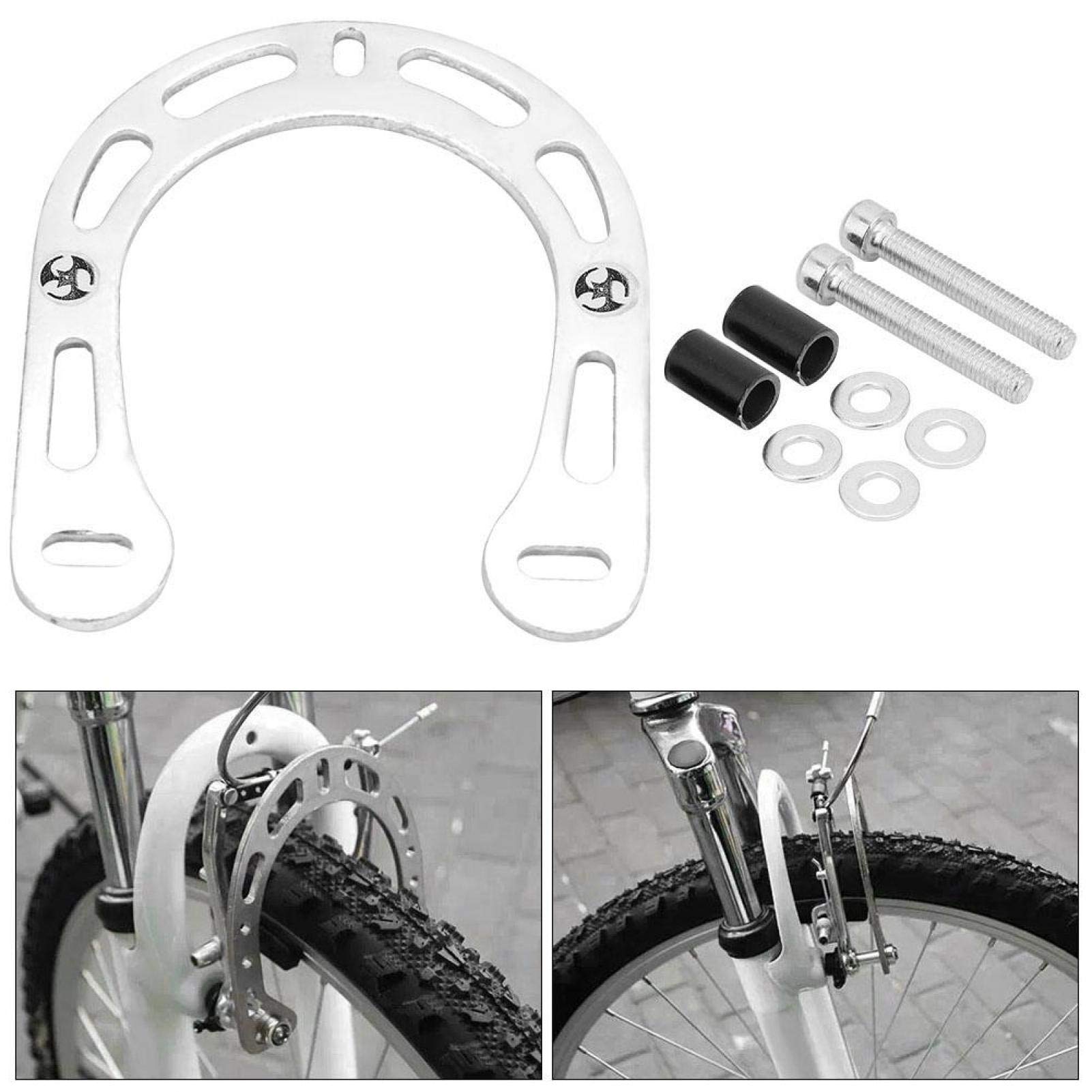 Wzmacniacze hamulcowe lekkie stop aluminium rower V-brake ze śrubami do roweru górskiego (kolor aluminiowy)