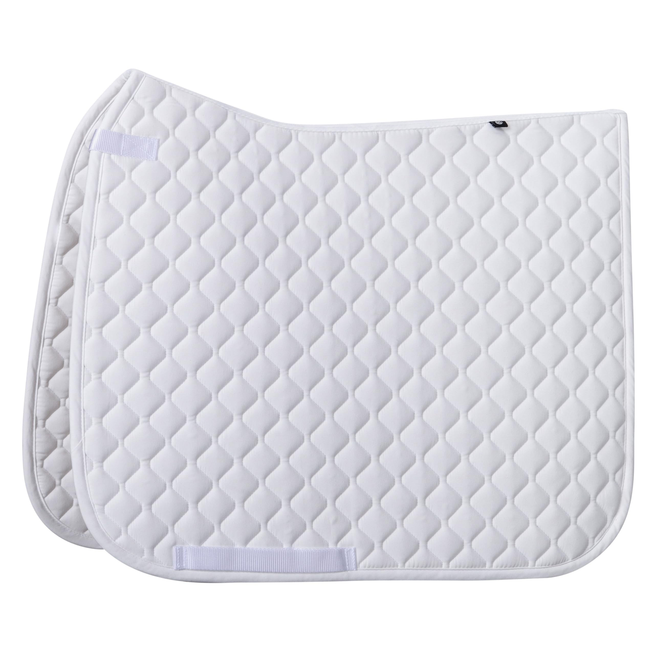 Imperial Riding IRH Basic DR Dressage Saddle Cloth Polyester Twill with Double Strap Fastening and Billet Strap, White, Pony