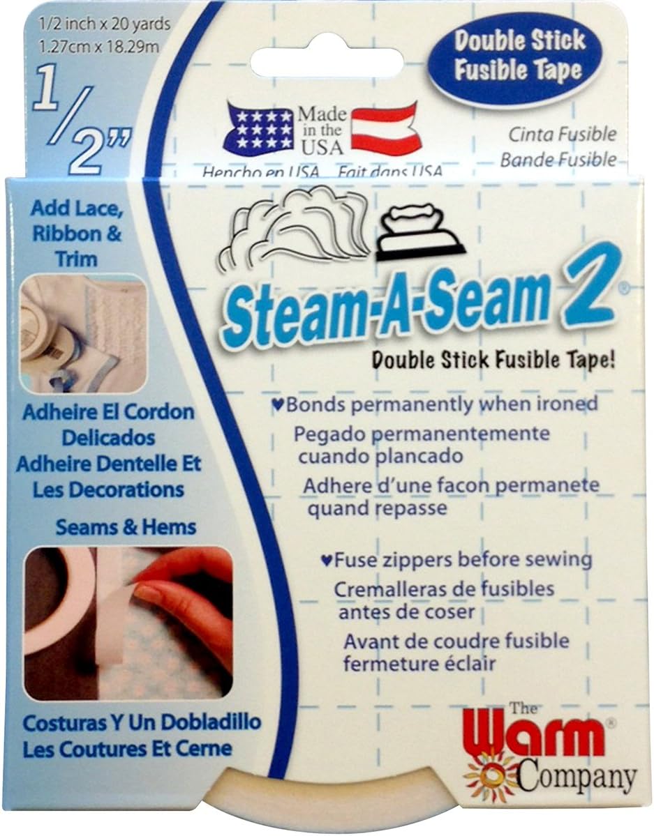 Warm Company 5510 Steam-A-Seam 2 Double Stick Fusible Web, Multi-Colour, 1.39 x 12.11 x 15.49 cm