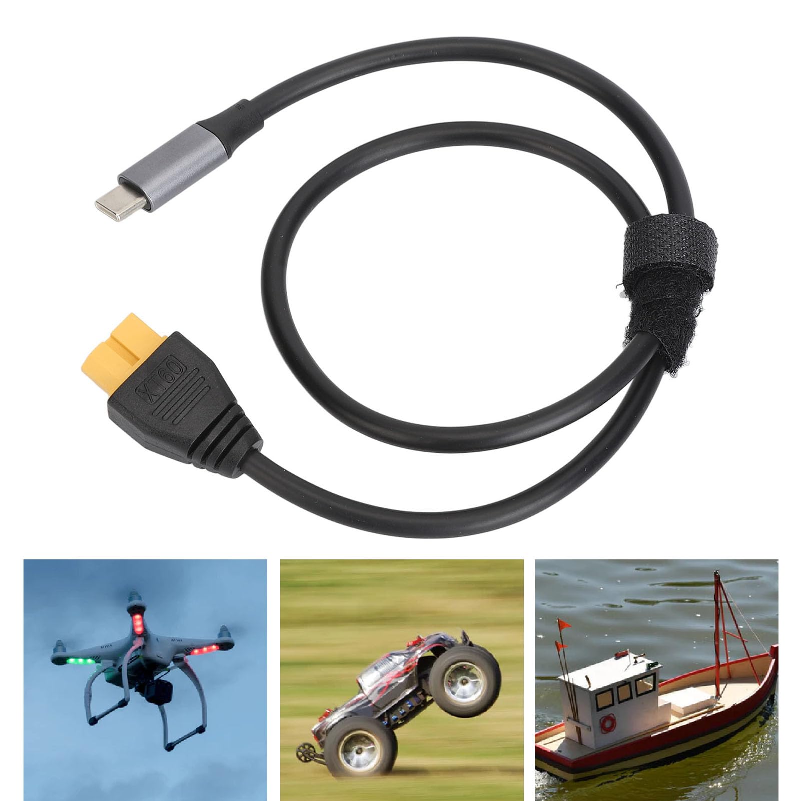 cablecc XT60 SC100 Protocole mâle vers charge rapide XT60 femelle adaptateur pour RC Lipo batterie quadrirotor multicopter aéromodélisme coudé horizontal cablecc XT60 SC100 Protocole mâle vers charge rapide XT60 femelle adaptateur pour RC Lipo batterie quadrirotor multicopter aéromodélisme coudé horizontal