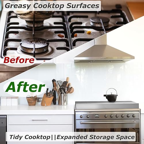 Miniatura 6 de Cubierta superior de estufa de acero inoxidable para estufa de gas, estufa eléctrica, tabla de fideos, tabla de cortar, cubierta superior de estufa