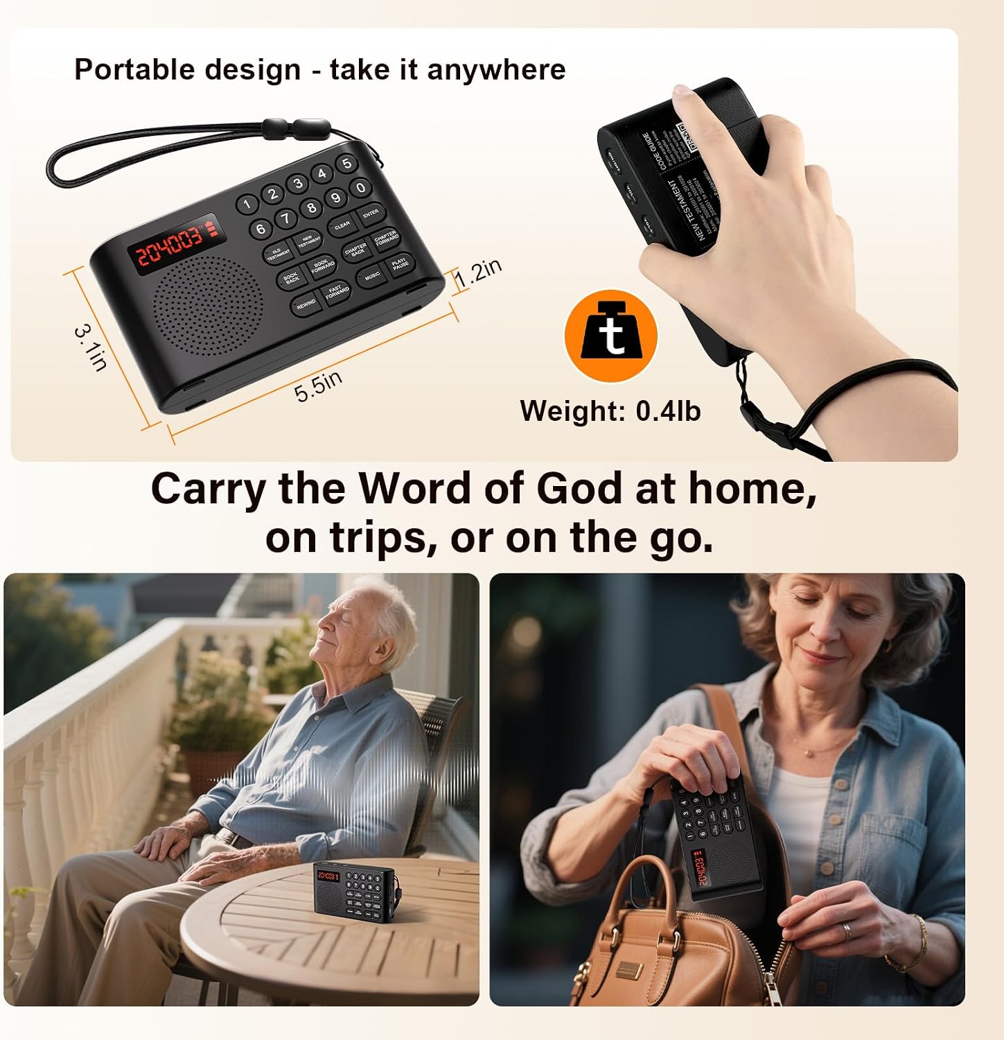 KJV Audio Bible Player, Electronic Bible King James Version