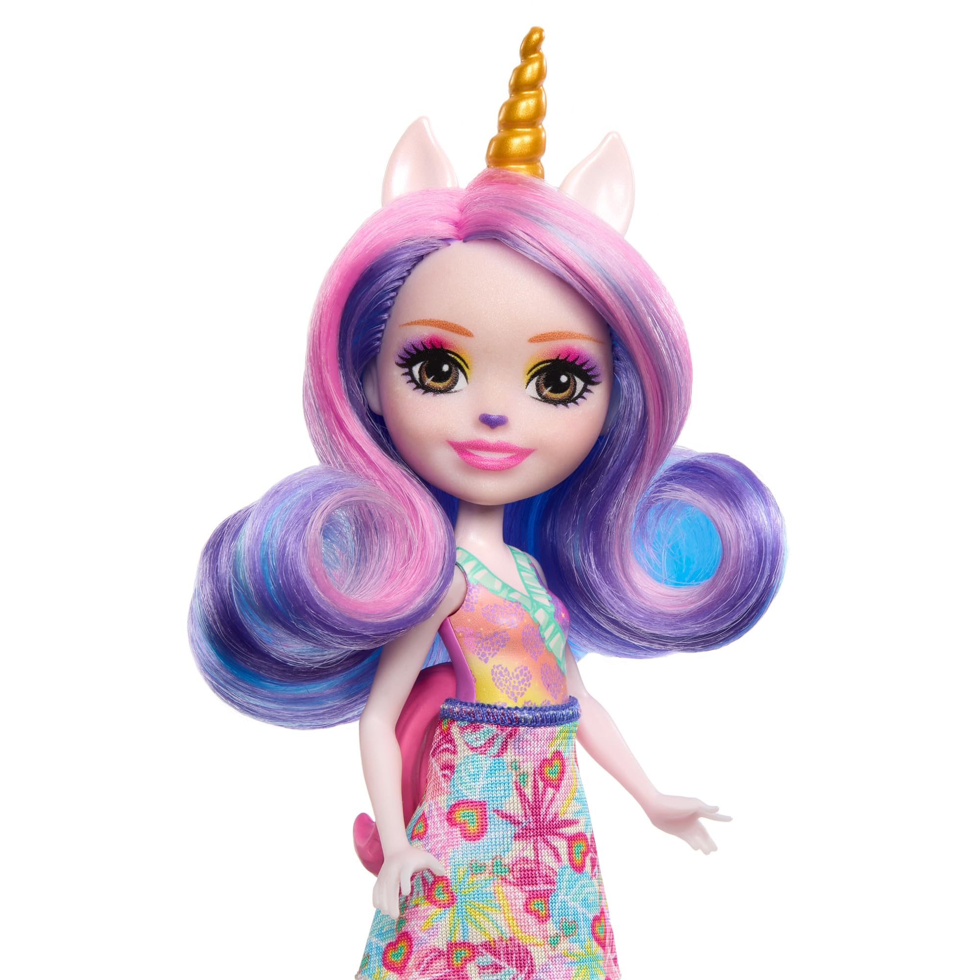Enchantimals Dolls, Sunshine Beach Ulia Unicorn Doll and Pacifica Animal Friend - Image 3