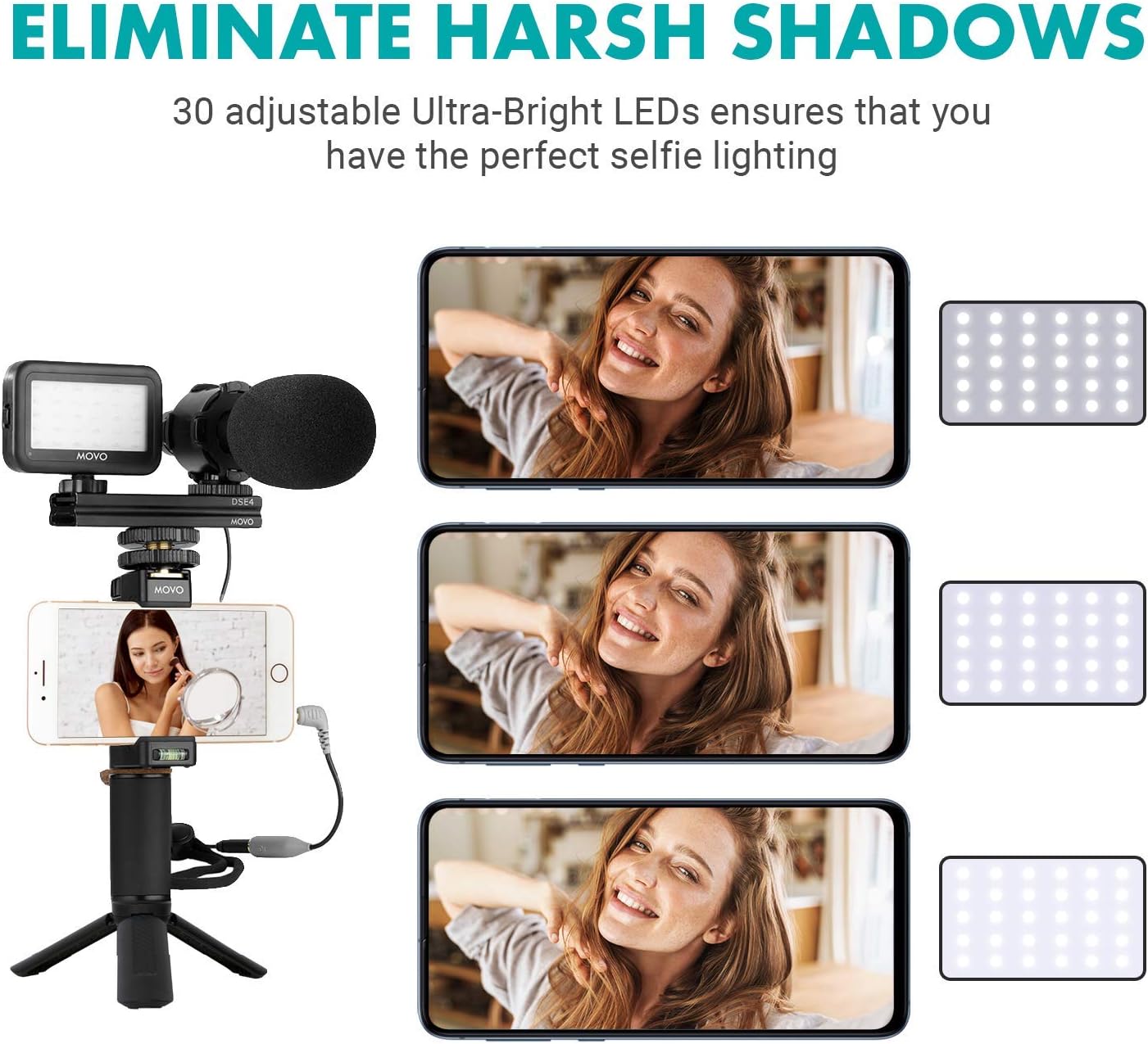 Limited Movo Smartphone Video Kit V7 Vlogging Kit with Tripod, Grip Rig, Stereo Microphone, LED Light and Wireless Remote - YouTube Equipment Compatible with iPhone, Android Samsung Galaxy, Note Discount 70% Movo Smartphone Video Kit V7 Vlogging Kit with Tripod, Grip Rig, Stereo Microphone, LED Light and Wireless Remote - YouTube Equipment Compatible with iPhone, Android Samsung Galaxy, Note